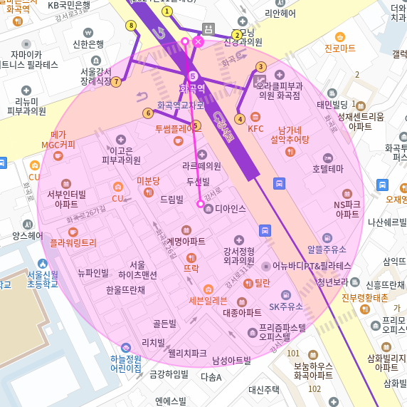 화곡역 월주차 / 화곡역 5번출구 인근, 역세권, 단일주차장, 꿀매물