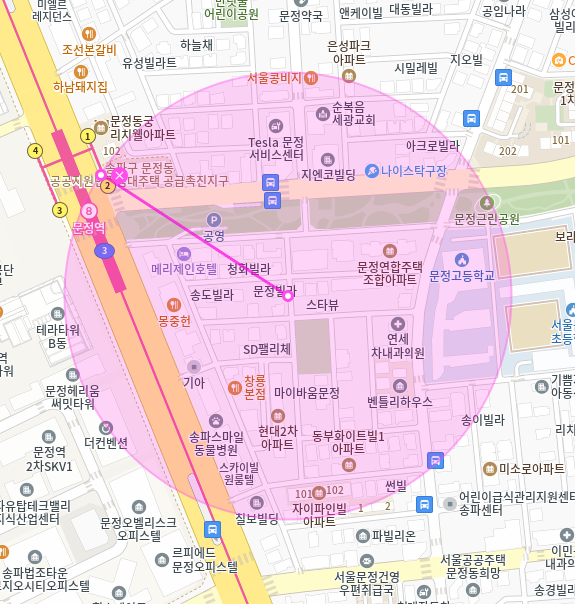 문정 월주차 / 문정역 2번출구 도보4분, 지정석 단일주차장