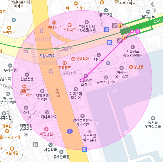 자양동 월주차 / 구의역 4번출구 바로 앞, 초역세권, 기계식주차장