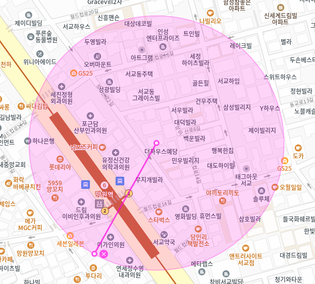 서교동 월주차 / 서교동 1번출구 도보1분, 역세권 단일주차장