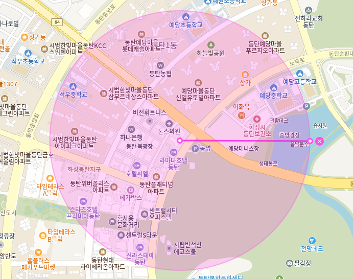 동탄 월주차_반송동 예당중학교 인근 전일 24시 단일주차장