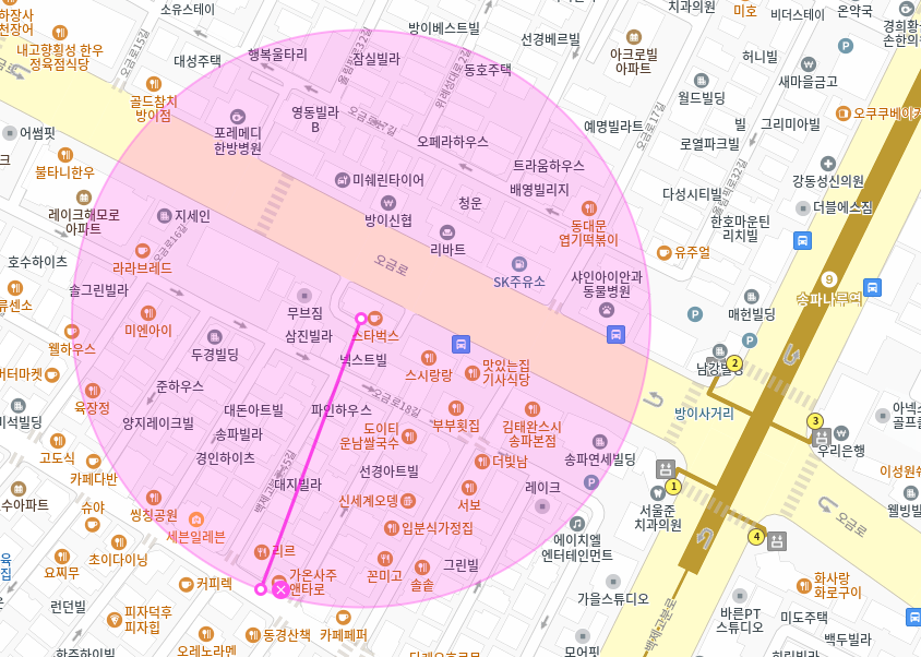 송파나루역 월주차_송파나루역 도보 6분거리 자주식 주차장
