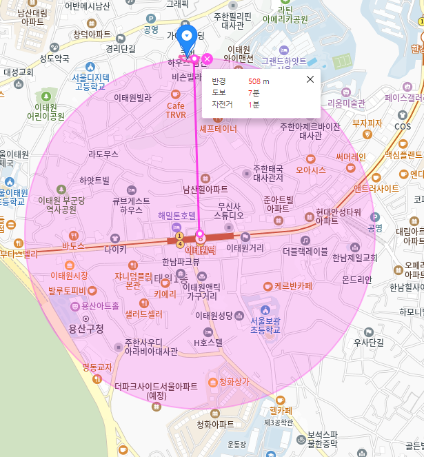 이태원동 월주차_이태원역 도보 7분, 전일 24시, 단일주차, 자주식