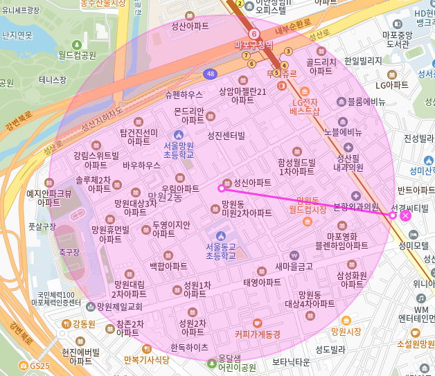 망원동 월주차_동교초등학교 인근 편안한 단일주차장
