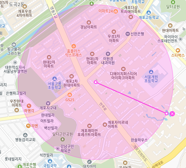 개포동 월주차_개원초등학교 인근 전일 24시 단일주차장 가져가세요