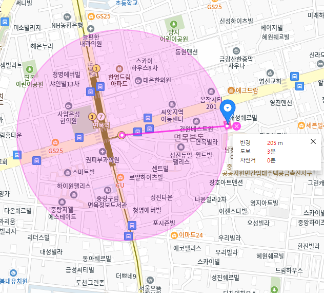 면목동 월주차_면목역 도보 3분, 평일 전용, SUV 이하, 자주식