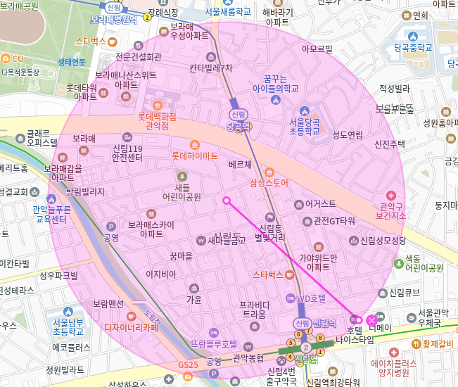 신림동 월주차_당곡역 2번출구 도보 3분/역세권/전일 24시