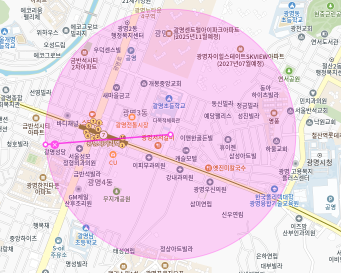 광명사거리 월주차_10번출구 인근 초역세권 주차장으로 광명 찾으세요