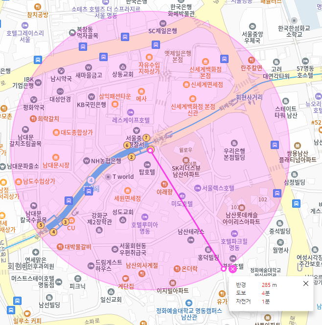 회현동 월주차_회현역 도보 4분, 전일 24시, 단일주차 지정석, 자주식