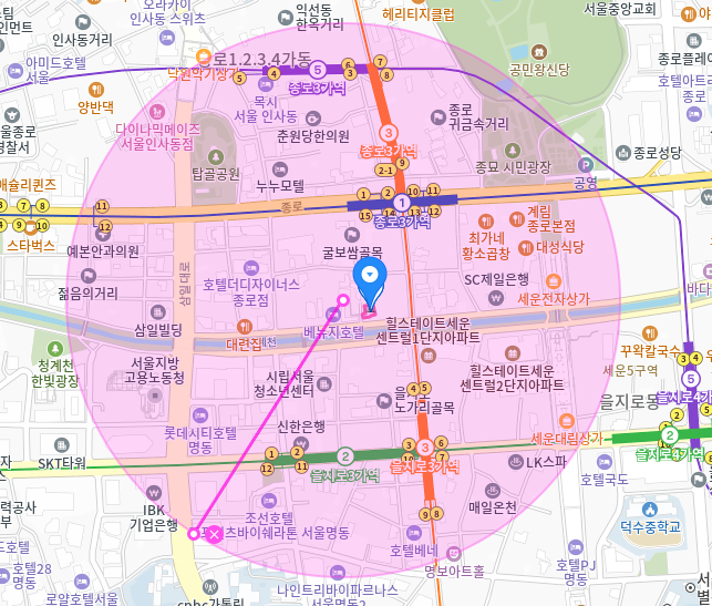 을지로 3가 월주차_을지로 3가역,종로 3가역 더블 역세권/승용차전용 기계식 주차장