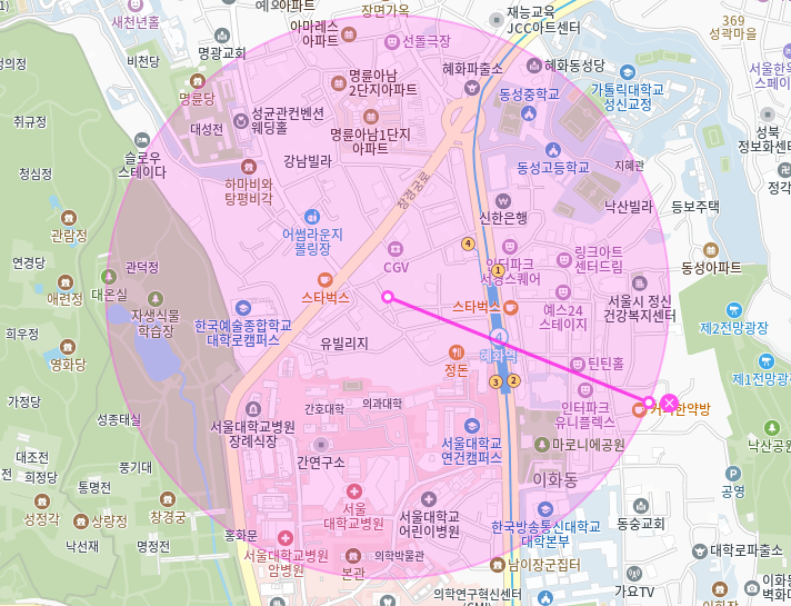 혜화 월주차_편리한 전일24시 주차장