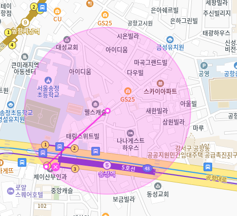 공항동 월주차 송정역 도보 2분 주차 고민없이 지정석 단독주차