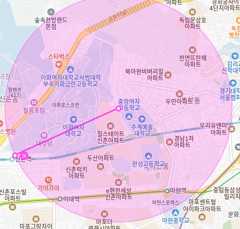 북아현동 월주차_이화여대 중심지 상가 인근 단독 주차장