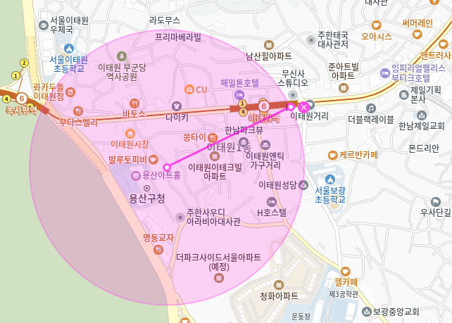 이태원동 월주차 *역세권 단일주차 지정석* 선착순 1명 모집