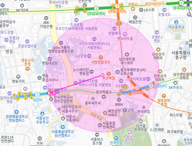 충무로역 월주차 & 명동역 월주차장_역세권 24시 전일제 바로 예약하기