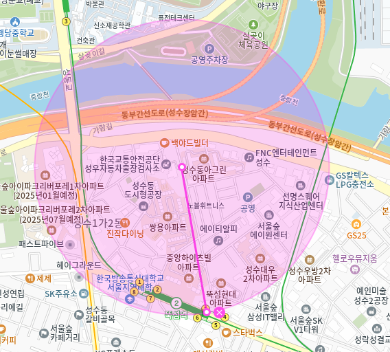 성수동 월주차 뚝섬역 2번출구 가장 편리한 주차장