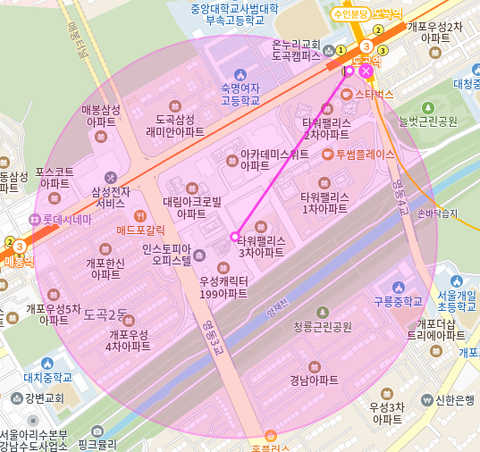 도곡동 월주차 접근성 뛰어난 더블역세권 주차장 하나면 끝!