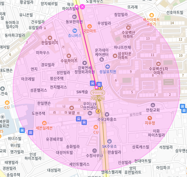 가오리역 월주차_우이119안전센터 근처 도보 5분 주차장 소개