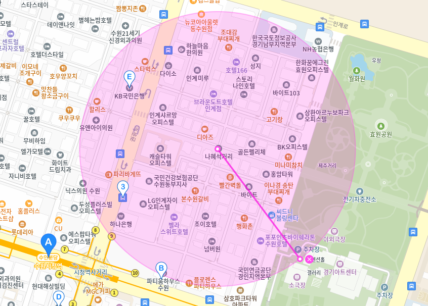 인계 월주차_인계동 수원시청역과 가까운 월주차장 알아보세요