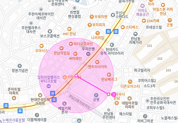 한강진역 월주차_한남동 도서관에서 가까운 월주차장 알려드려요