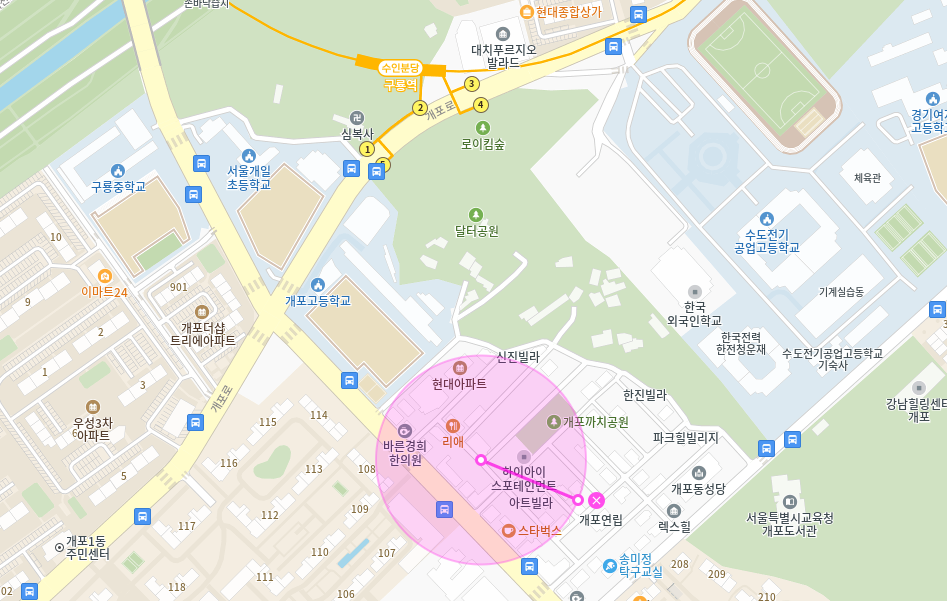 구룡역 월주차_개포고등학교에 가까운 월주차장 추천합니다
