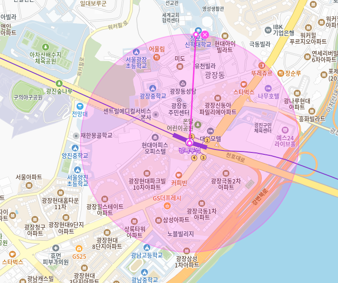 광장동 월주차 광나루역 1번 출구 인근 월주차장을 소개합니다!