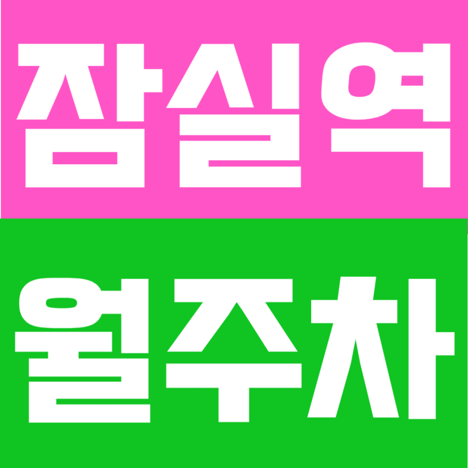 잠실역 월주차 | 도보 3분 초역세권, SUV 가능 주말 전용 가성비 정기주차 대표 이미지