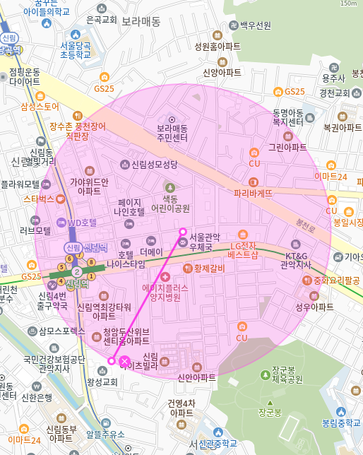 신림동 월주차 | 신림역 도보 5분에 지정석 경차 월주차장은 여기예요