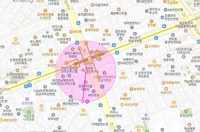 언주역 월주차 | 언주역 바로 앞, 강남 차 병원, 역삼동 대로변 월주차장