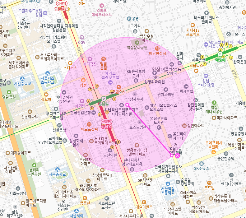 강남역 월주차 |  강남역 초초역세권의 핵심 입지 월정기주차장을 앱결제로 편리하게 이용해보세요