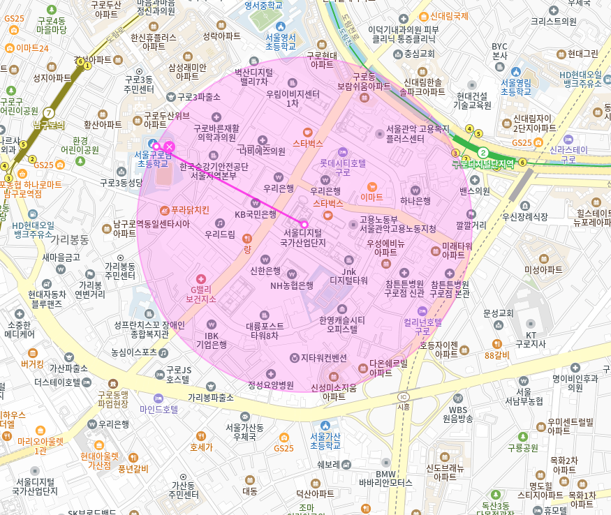구로동 월주차 | 구로디지털단지 내 전일 운영, 자주식 주차장