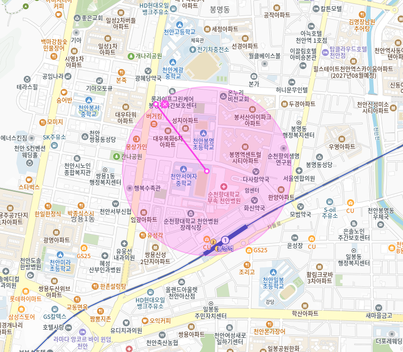 봉명역 월주차 | 순천향대 천안병원 앞 쾌적한 월정기 주차장