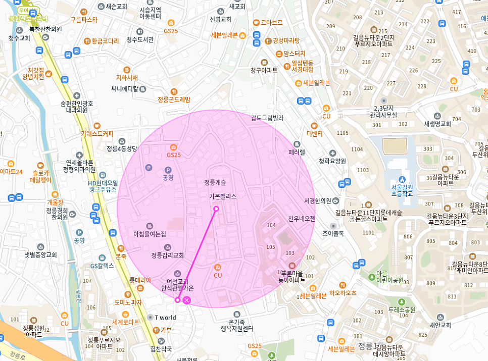 정릉동 월주차 | 길음뉴타운 정릉 월정기 주차장