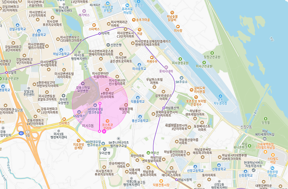 풍산동 월주차 | 하남미사 하남코스트코 인근 화물차,탑차,캠핑카,버스 전용 월정기 주차장