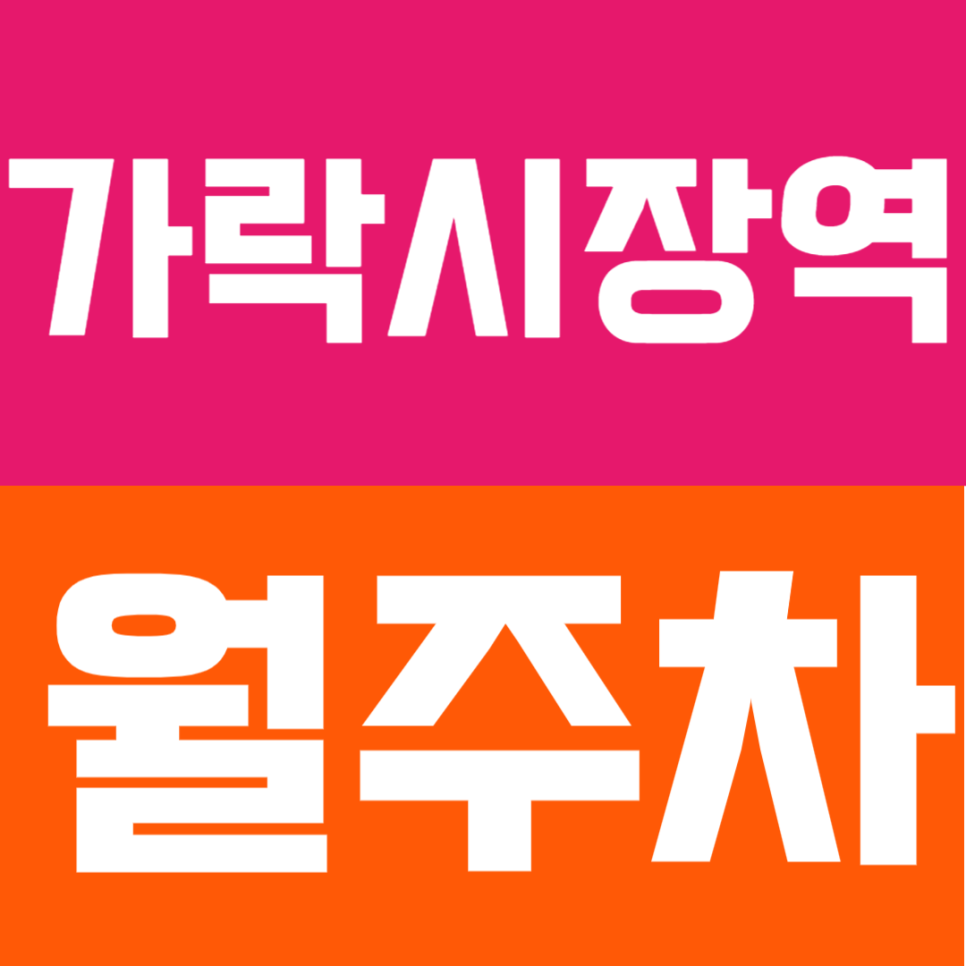 가락시장역 월주차 | 문정역까지 더블역세권 도보권 24시간 이용 가능한 실속형 정기 주차 대표 이미지
