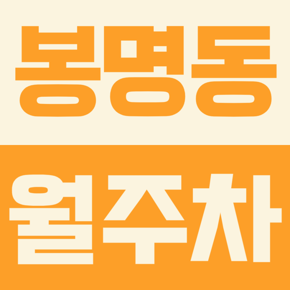 봉명동 월주차, 대전 6만원대 가성비 월주차 공개 대표 이미지