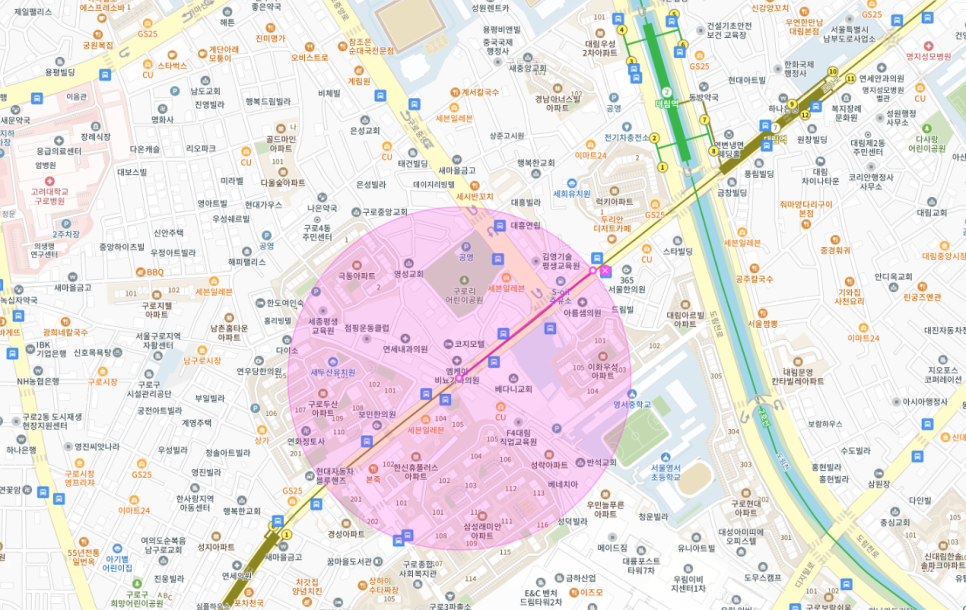 대림역 공영주차장 필요할 땐 주만사 월주차로 / 구로구 구로동 자리