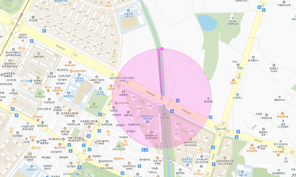 오륜동 공영주차장 필요할 땐 주만사 월주차로 / 송파구 오금동 자리