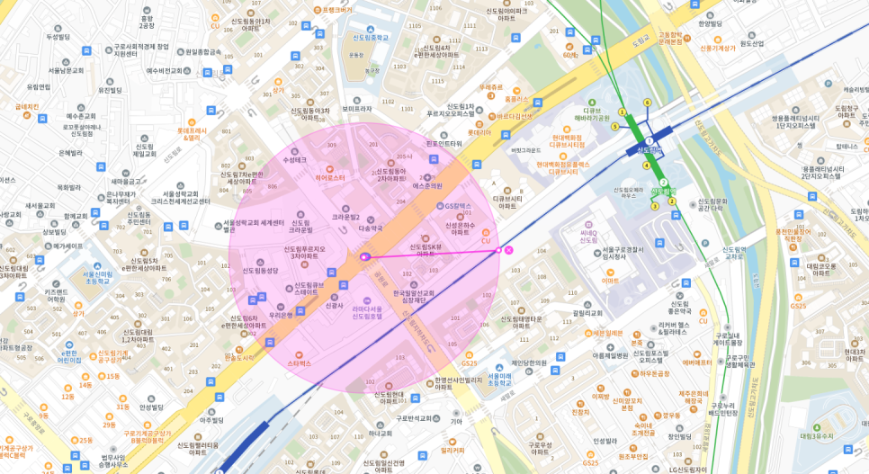 신도림역 주차장 필요할 땐 주만사 월주차로 / 구로구 신도림동 자리