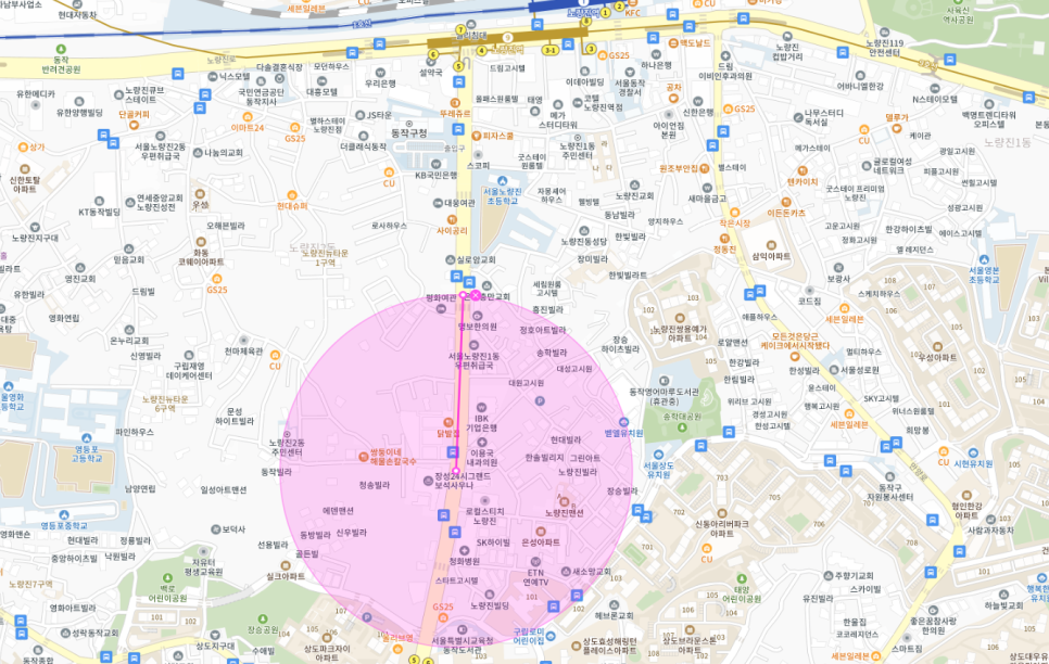 노량진역 주차장 필요할 땐 주만사 월주차로 / 동작구 노량진동 자리