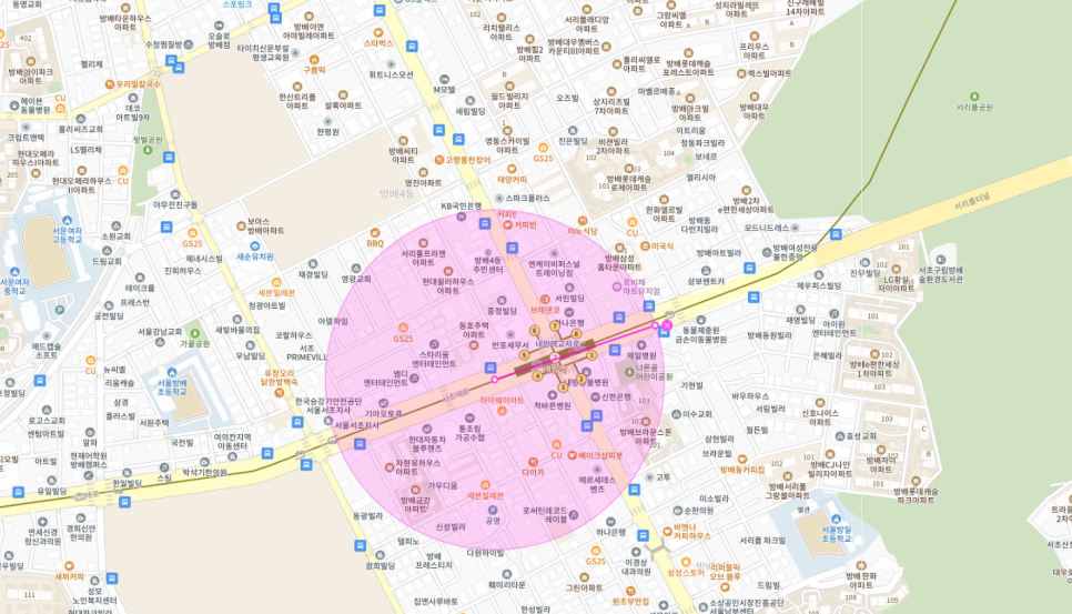 방배동 공영주차장 필요할 땐 주만사 월주차로 / 서초구 내방역 인근 자리