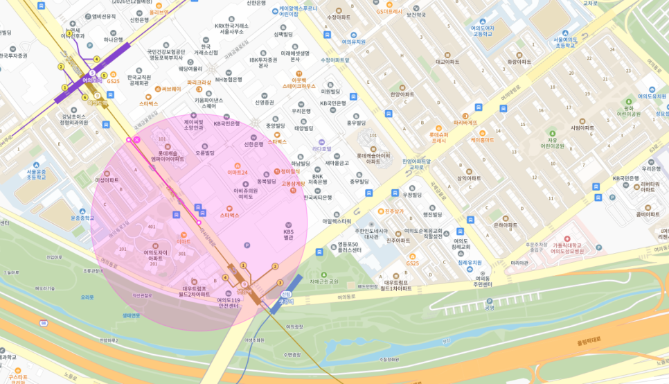 여의도역 주차장 필요할 땐 주만사 월주차로 / 영등포구 여의도동 자리