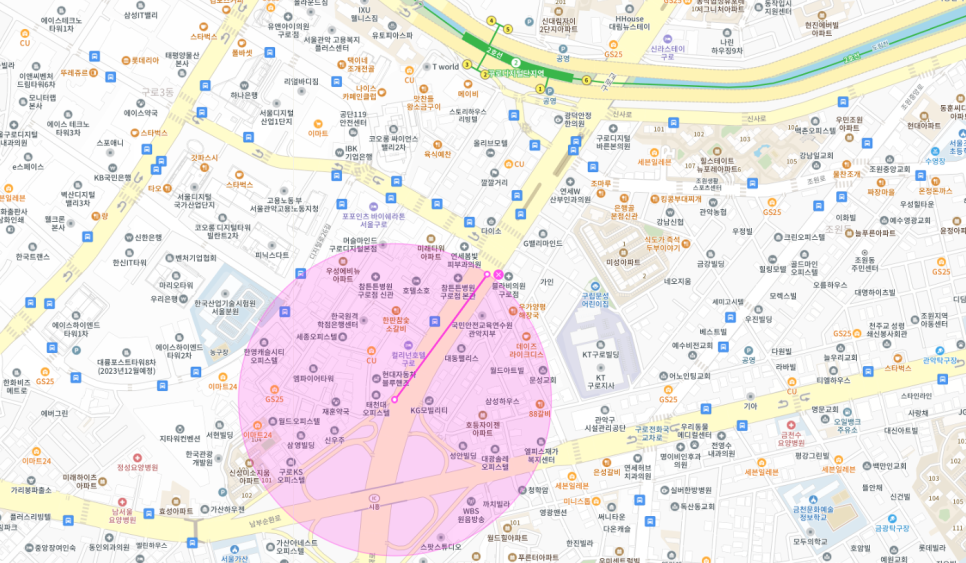 구로디지털단지역 공영주차장 주차장 필요할 땐 주만사 월주차로 / 구로구 구로동 자리