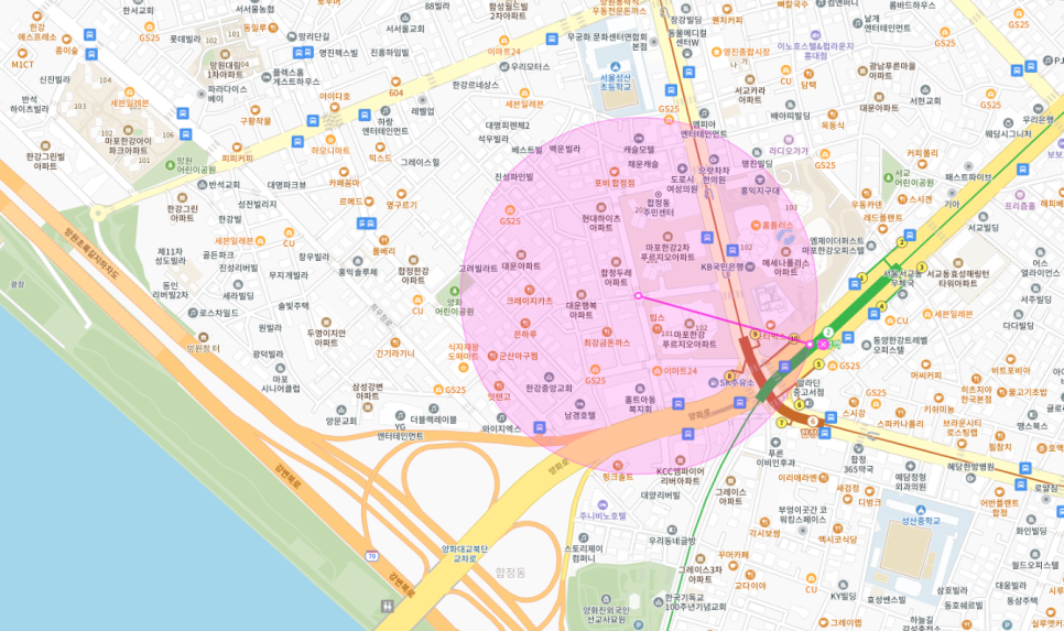 합정역 공영주차장 필요할 땐 주만사 월주차로 / 마포구 합정동 자리