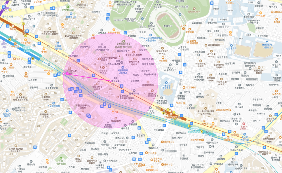 공덕역 주차장 필요할 땐 주만사 월주차로 / 용산구 효창동 자리