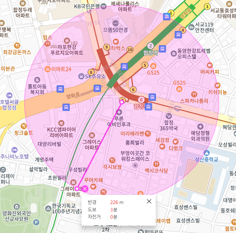 합정역 월주차 합정역 7번 출구 주변 가까운 곳