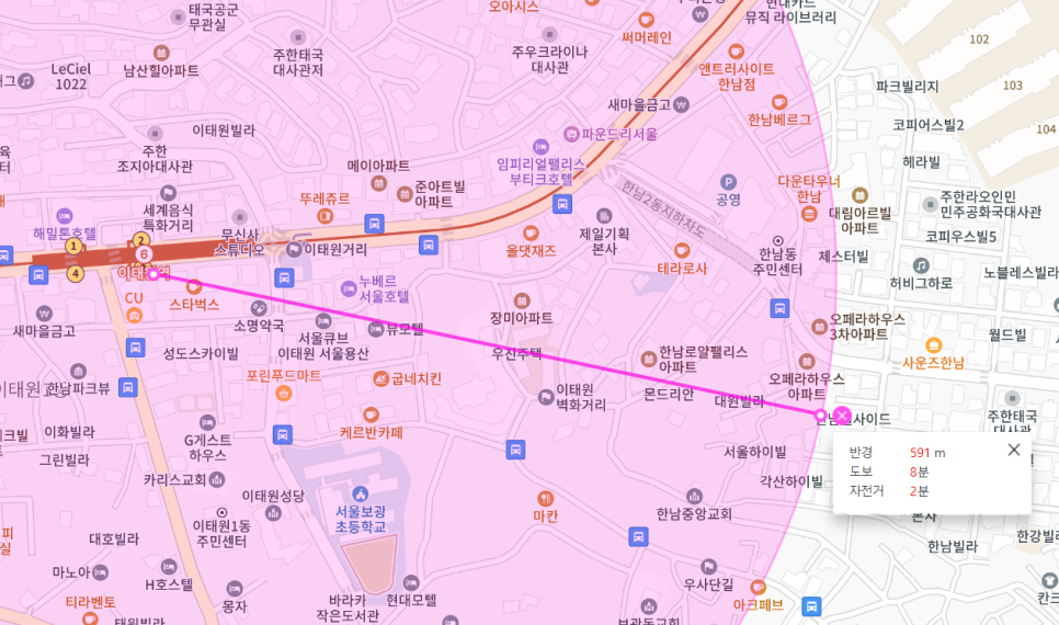한남동 월주차 편리한 주차장 여기 어때