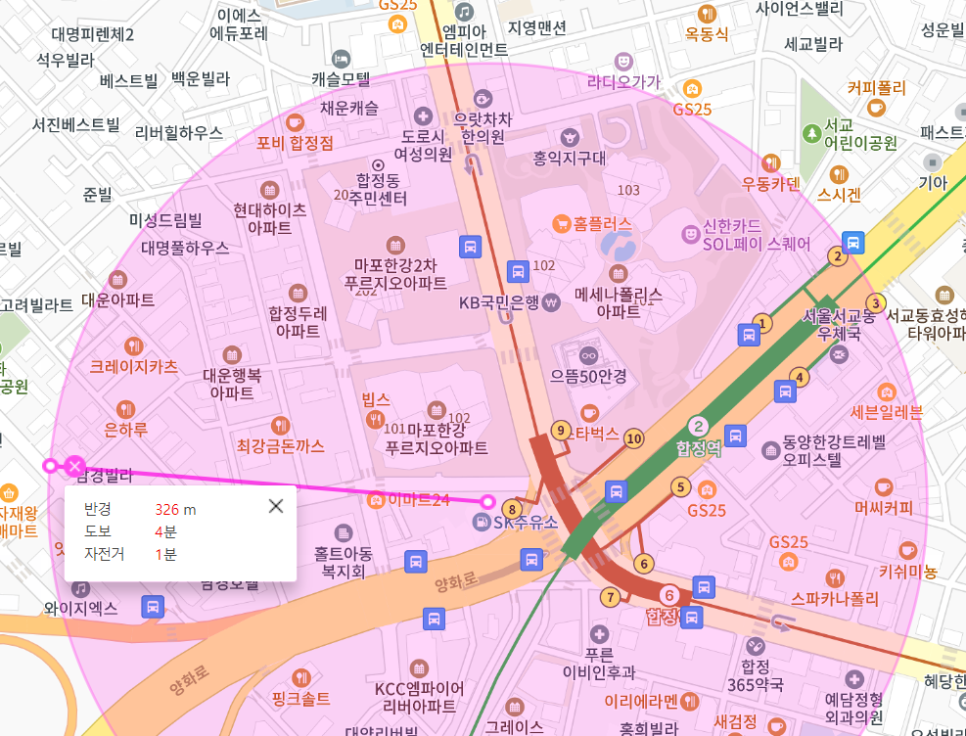 합정동 월주차 합정역 8번 출구 인근 추천해요