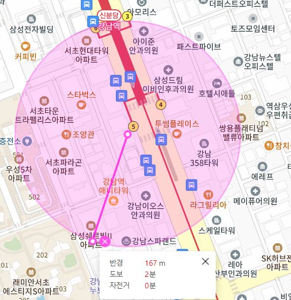 강남역 월주차 5번 출구 인근 최적주차장