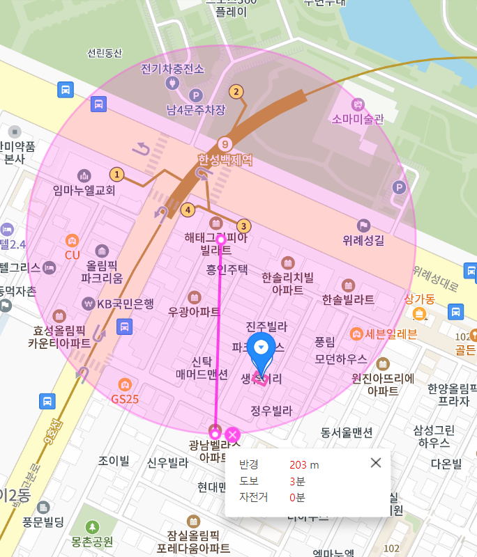 방이동 월주차 주만사에 있어요